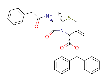 (6<i>R</i>)-3-methylene-8-oxo-7<i>t</i>-(2-phenyl-acetylamino)-(6<i>r</i><i>H</i>)-5-thia-1-aza-bicyclo[4.2.0]octane-2<i>c</i>-carboxylic acid benzhydryl ester