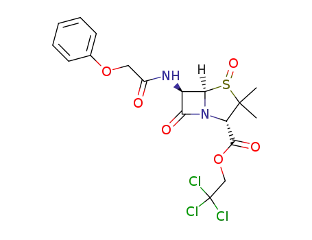 trichloroethyl 6β-phenoxyacetamidopenicillanate-1β-sulfoxide