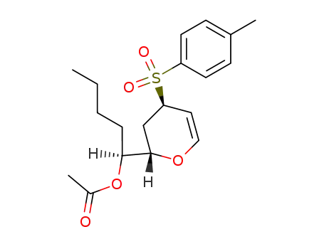 Acetic acid (S)-1-[(2S,4R)-4-(toluene-4-sulfonyl)-3,4-dihydro-2H-pyran-2-yl]-pentyl ester