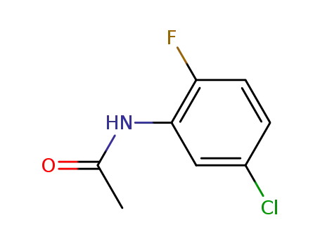 Molecular Structure of 398-89-0 (N-(5-Chloro-2-fluorophenyl)acetamide)