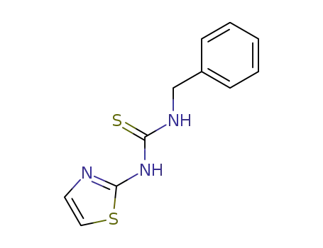 Molecular Structure of 51623-90-6 (Thiourea, N-(phenylmethyl)-N'-2-thiazolyl-)