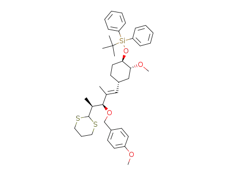 tert-Butyl-{(1R,2R,4R)-4-[(E)-(3S,4S)-4-[1,3]dithian-2-yl-3-(4-methoxy-benzyloxy)-2-methyl-pent-1-enyl]-2-methoxy-cyclohexyloxy}-diphenyl-silane