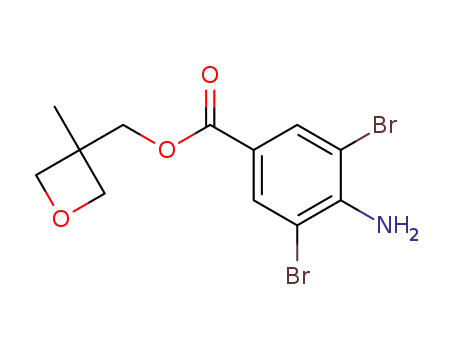 Benzoic acid, 4-amino-3,5-dibromo-, (3-methyl-3-oxetanyl)methyl ester