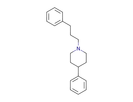 Molecular Structure of 136534-52-6 (Piperidine, 4-phenyl-1-(3-phenylpropyl)-)