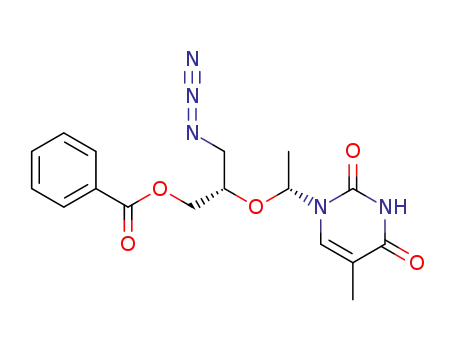 3'-Azido-5'-O-benzoyl-2',3'-dideoxy-2',3'-secothymidine
