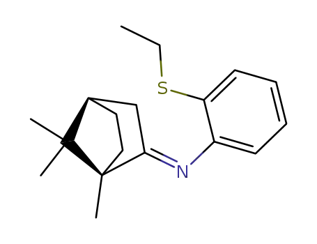 (2-Ethylsulfanyl-phenyl)-[(1R,4R)-1,7,7-trimethyl-bicyclo[2.2.1]hept-(2E)-ylidene]-amine