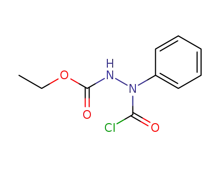 Molecular Structure of 60103-95-9 (<i>N</i>'-chlorocarbonyl-<i>N</i>'-phenyl-hydrazinecarboxylic acid ethyl ester)