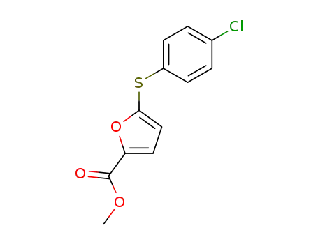 2-Furancarboxylic acid, 5-[(4-chlorophenyl)thio]-, methyl ester