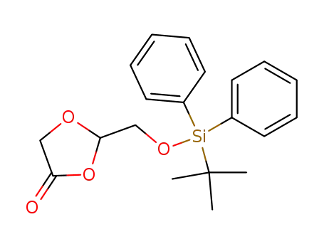 Molecular Structure of 145397-22-4 (2-[(TERT-BUTYLDIPHENYLSILYLOXY)METHYL]-1,3-DIOXOLAN-4-ONE)