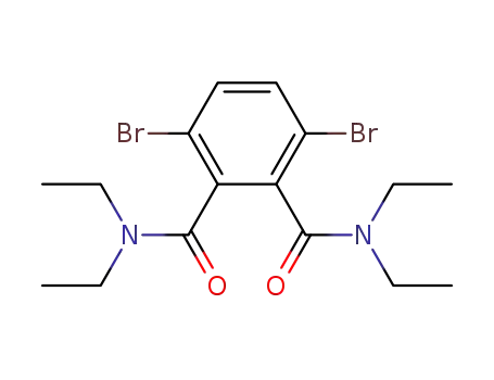 Molecular Structure of 97567-63-0 (1,2-Benzenedicarboxamide, 3,6-dibromo-N,N,N',N'-tetraethyl-)