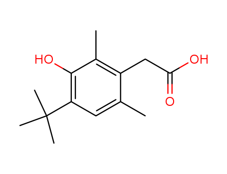 2-(4-tert-Butyl-3-hydroxy-2,6-dimethylphenyl)acetic acid CAS No.55699-12-2