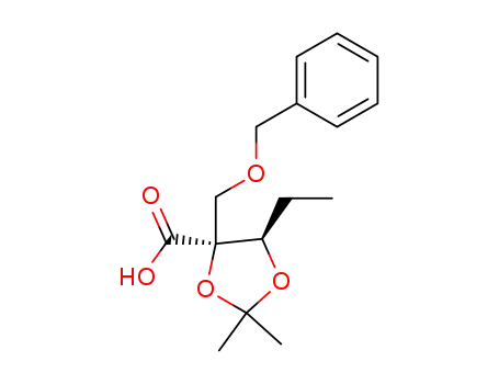 (4S,5R)-4-(Benzyloxymethyl)-5-ethyl-2,2-dimethyl-1,3-dioxolane-4-carboxylic Acid