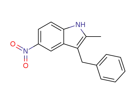 Molecular Structure of 147646-73-9 (3-benzyl-2-methyl-5-nitro-indole)