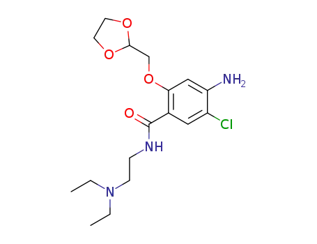 4-Amino-5-chloro-N-(2-diethylamino-ethyl)-2-([1,3]dioxolan-2-ylmethoxy)-benzamide
