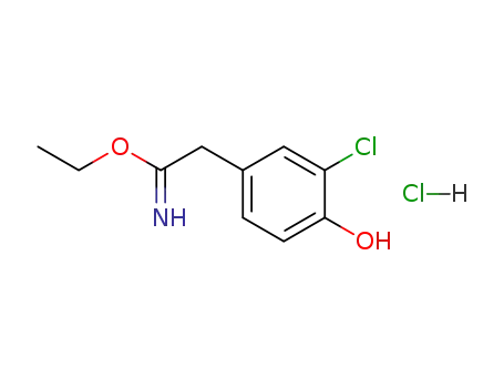 2-(3-Chloro-4-hydroxy-phenyl)-acetimidic acid ethyl ester; hydrochloride