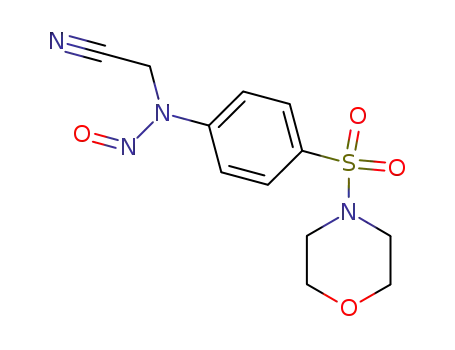 Molecular Structure of 94243-33-1 (Morpholine, 4-[[4-[(cyanomethyl)nitrosoamino]phenyl]sulfonyl]-)