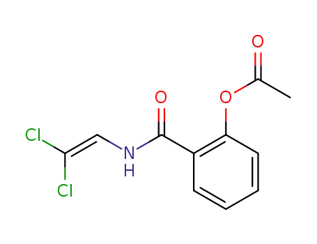 Molecular Structure of 40292-13-5 (Benzamide, 2-(acetyloxy)-N-(2,2-dichloroethenyl)-)
