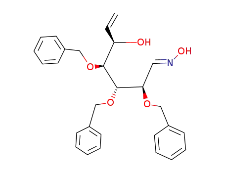 (2R,3S,4S,5R)-2,3,4-Tris-benzyloxy-5-hydroxy-hept-6-enal oxime