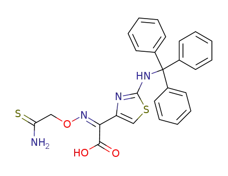 acide (amino-2 thioxo-2 ethoxy)-imino-2 Z (tritylamino-2 thiazolyl-4)-2 acetique