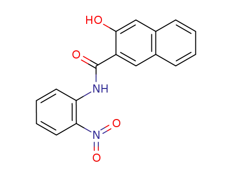 Molecular Structure of 70083-12-4 (2-Naphthalenecarboxamide, 3-hydroxy-N-(2-nitrophenyl)-)