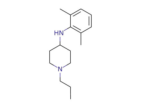 Molecular Structure of 63260-71-9 (4-Piperidinamine, N-(2,6-dimethylphenyl)-1-propyl-)