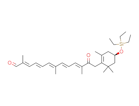 (2E,4E,6E,8E,10E)-2,7,11-trimethyl-12-oxo-13-<2,6,6-trimethyl-4-(triethylsiloxy)cyclohex-1-enyl>trideca-2,4,6,8,10-pentaenal