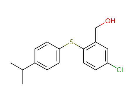 Benzenemethanol, 5-chloro-2-[[4-(1-methylethyl)phenyl]thio]-