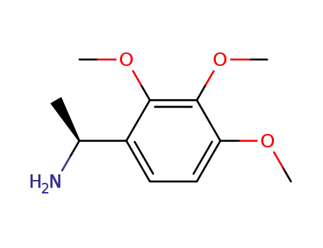Molecular Structure of 122078-09-5 (Benzenemethanamine, 2,3,4-trimethoxy-a-methyl-,(S)-)