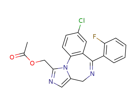 1-Acetoxymethyl-8-chloro-6-(2-fluorophenyl)-4H-imidazo[1,5-a][1,4]benzodiazepine