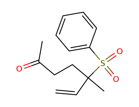 Molecular Structure of 96921-53-8 (5-Benzenesulfonyl-5-methyl-hept-6-en-2-one)
