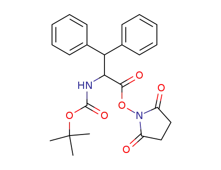 Carbamic acid, [1-[[(2,5-dioxo-1-pyrrolidinyl)oxy]carbonyl]-2,2-diphenylethyl]-, 1,1-dimethylethyl ester