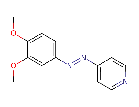 Molecular Structure of 138151-54-9 (Pyridine, 4-[(3,4-dimethoxyphenyl)azo]-)