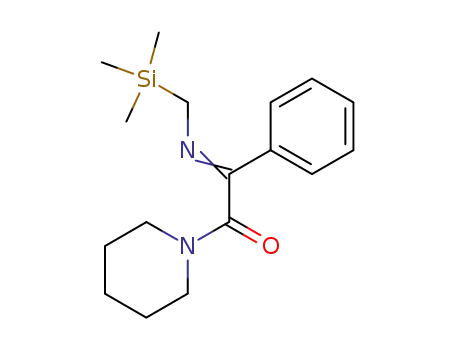 Piperidine, 1-[phenyl[[(trimethylsilyl)methyl]imino]acetyl]-