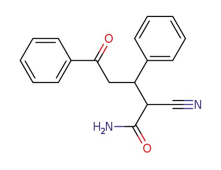 Molecular Structure of 68386-85-6 (2-cyano-5-oxo-3,5-diphenylpentanamide)