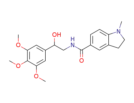 1-methyl-2, 3-dihydro-indole-5-carboxylic acid (N-[2-hydroxy-2-(3,4,5-trimethoxyphenyl) ethyl])amide