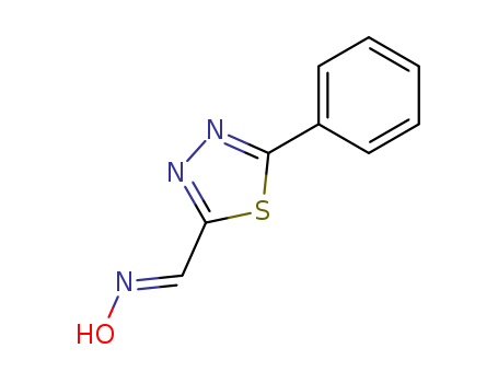 Molecular Structure of 121564-81-6 (1,3,4-Thiadiazole-2-carboxaldehyde, 5-phenyl-, oxime, (E)-)