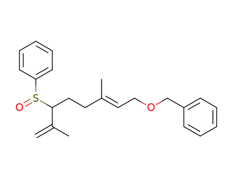 Benzene, [[[3,7-dimethyl-6-(phenylsulfinyl)-2,7-octadienyl]oxy]methyl]-,
(E)-