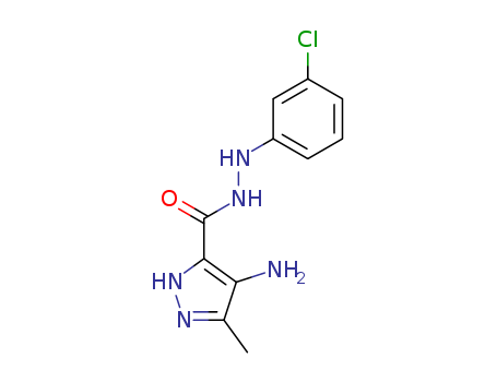 4-AMINO-5-METHYL-1H-PYRAZOLE-3-CARBOXYLIC ACID 2-(3-CHLOROPHENYL)HYDRA ZIDE