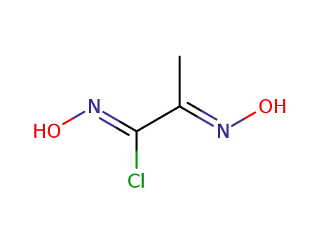 Molecular Structure of 17019-19-1 (Propanimidoyl chloride, N-hydroxy-2-(hydroxyimino)-, (Z,E)-)