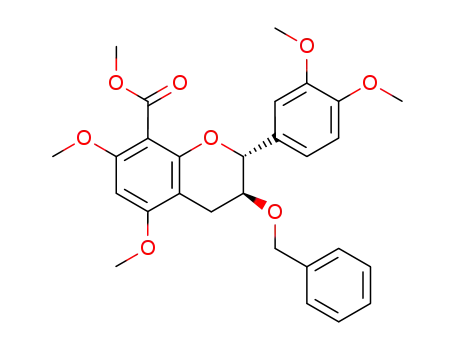 3-O-benzyl-8-methoxycarbonyl-3',4',5,7-tetra-O-methyl-(+)-catechin