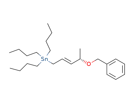 Molecular Structure of 119204-58-9 ((4S,2E)-4-Phenylmethoxypent-2-enyl(tributyl)stannane)