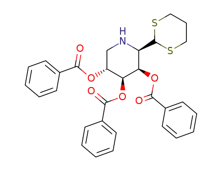 3,4,5-Tri-O-benzoyl-2,6-didesoxy-2,6-imino-D-galactose-trimethylendithioacetal