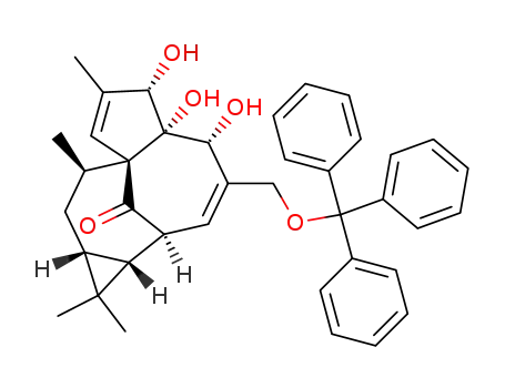 Molecular Structure of 79720-52-8 (ingenol 20-trityl ether)