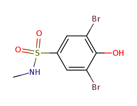 Molecular Structure of 31972-13-1 (Benzenesulfonamide, 3,5-dibromo-4-hydroxy-N-methyl-)