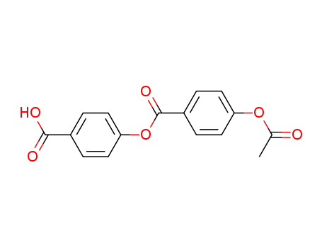 Molecular Structure of 114943-43-0 (Benzoic acid, 4-(acetyloxy)-, 4-carboxyphenyl ester)