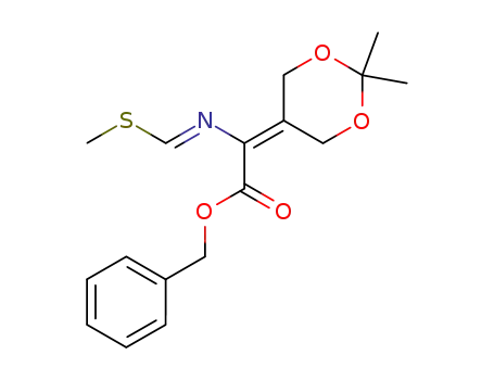 benzyl 2-(2,2-dimethyl-1,3-dioxan-5-ylidene)-2-<(N-methylthiomethylene)amino>acetate