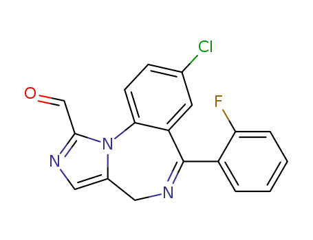 8-chloro-6-(2-fluoro-phenyl)-4<i>H</i>-benzo[<i>f</i>]imidazo[1,5-<i>a</i>][1,4]diazepine-1-carbaldehyde