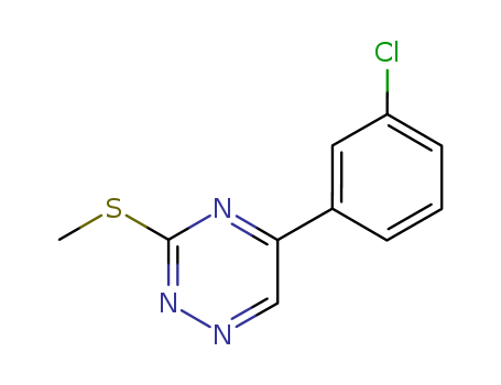 1,2,4-TRIAZINE,5-(3-CHLOROPHENYL)-3-(METHYLTHIO)-CAS