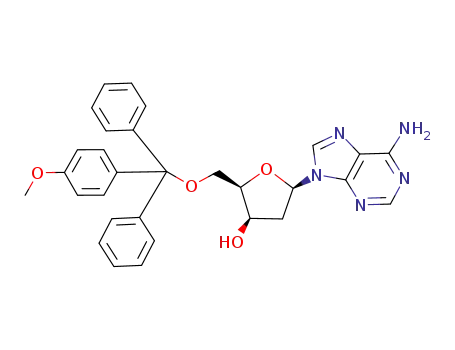 9-<5-O-(monomethoxytrityl)-2-deoxy-β-D-threo-pentofuranosyl>adenine