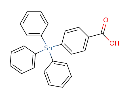 Molecular Structure of 63243-09-4 (Benzoic acid, 4-(triphenylstannyl)-)